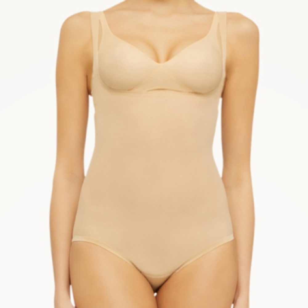 NWT Wolford Tulle Forming Body Suit Clay 4 - Picture 3 of 16